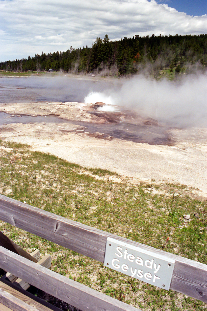 Steady Geyser   Midway Geyser Basin, Yellowstone National Park