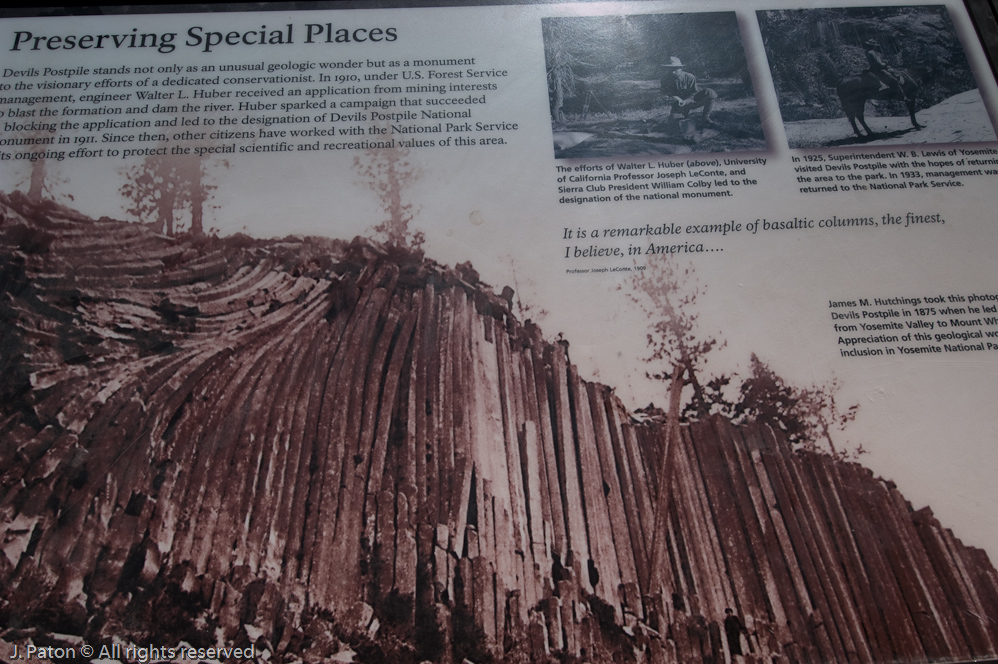 Information   Devils Postpile National Monument, California