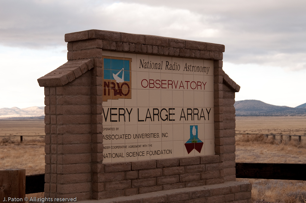 Welcome Sign   Very Large Array, National Radio Astronomy Observatory, New Mexico