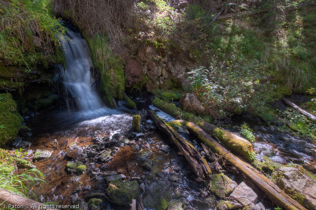 Ribbon Creek Right Before It Becomes Silver Cord Cascade   Ribbon Lake Trail, Canyon Area, Yellowstone Nationa