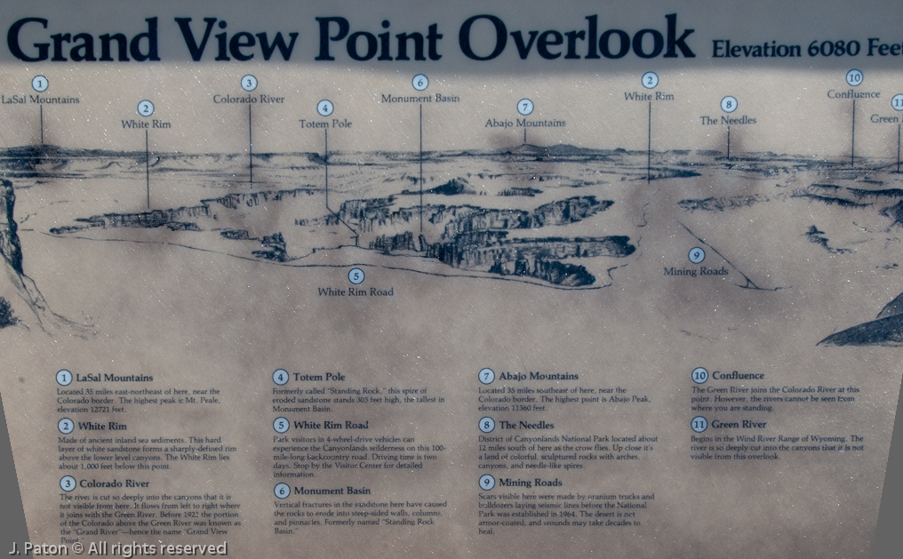 Grand View Point Overlook   Canyonlands National Park, Utah