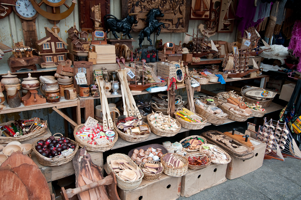 Trinket Shops Outside   Puerto Montt, Chile
