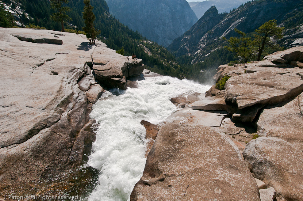 Brink of Nevada Fall   John Muir Trail, Yosemite National Park, California