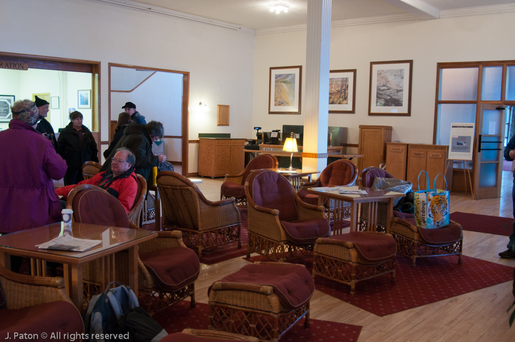 Mammoth Hot Springs Hotel Lobby   Mammoth Hot Springs, Yellowstone National Park, Wyoming